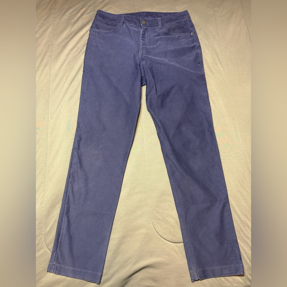Lululemon Pants Mens Size 30 Navy Slim Stretch ABC Commuter Golf Tech LM5AQ1S